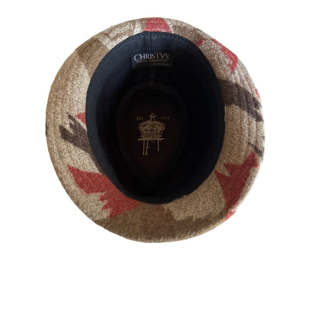 Christys London Wool Felt Fedora Hat With Toggle Accent Unisex One Size Beige & - Picture 5 of 9